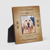 Veterinarian Appreciation Pet Foto bedankt Fotoplaat (Voorkant)