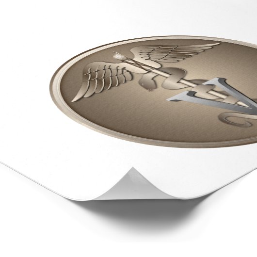 Veterinarian Caduceus Poster (Hoek)