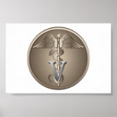 Veterinarian Caduceus Poster (Voorkant)