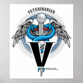 Veterinarian Caduceus Poster (Voorkant)