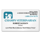 Veterinarian Clinic Magnetisch Visitekaartje (Voorkant)