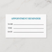 Veterinarian Clinic Visitekaartje (Achterkant)