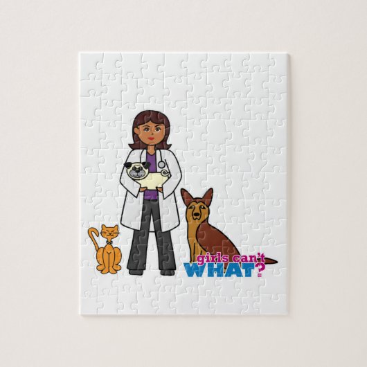 Veterinarian Girl - Dark Legpuzzel (Verticaal)