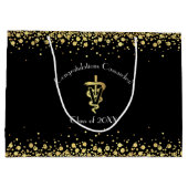 Veterinarian Gold Graduation Groot Cadeauzakje (Achterkant)