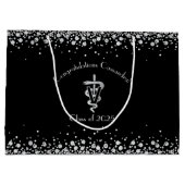 Veterinarian Graduation Black Silver Groot Cadeauzakje (Achterkant)