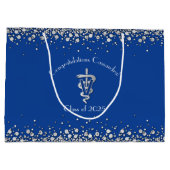 Veterinarian Graduation Blue Silver Groot Cadeauzakje (Achterkant)