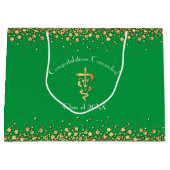 Veterinarian Graduation Green Gold Groot Cadeauzakje (Voorkant)