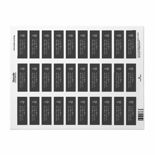 Veterinarian Graduation Grey Silver Etiket (Full Sheet)