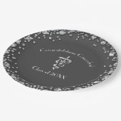 Veterinarian Graduation Grey Silver Papieren Bordje (Gekanteld)