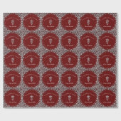 Veterinarian Graduation Maroon Silver Cadeaupapier (Vlak)