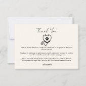 Veterinarian Graduation Party Bedankkaart (Voorkant)