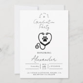 Veterinarian Graduation Party Kaart (Voorkant)