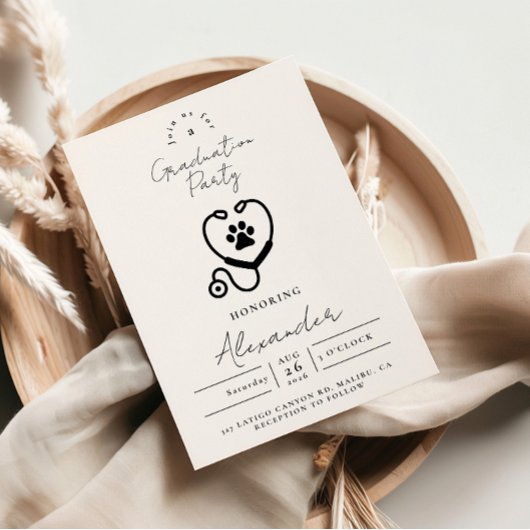 Veterinarian Graduation Party Kaart