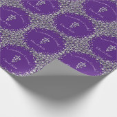 Veterinarian Graduation Purple Silver Cadeaupapier (Hoek)