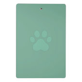 Veterinarian Mini Clipboard | Custom Staff Logo Mini Klembord (Achterkant)