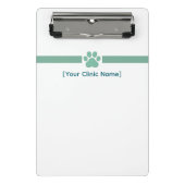 Veterinarian Mini Clipboard | Custom Staff Logo Mini Klembord (Voorkant)