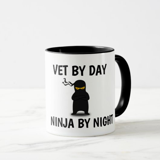 VETERINARIAN NINJA COFFEE MUGS MOK (Voorkant rechts)