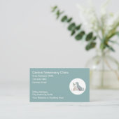 Veterinarian Pastel Color Business Cards Visitekaartje (Staand voorkant)