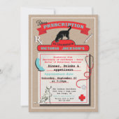 Veterinarian School Afstuderen Invitation Kaart (Voorkant)
