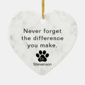 Veterinarian School Grad Vet Med Appreciation Keramisch Ornament (Voorkant)