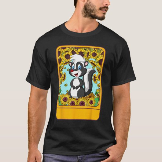 Veterinarian Sunflower Skunk Tee  For Pet  Ideas T-shirt (Voorkant)