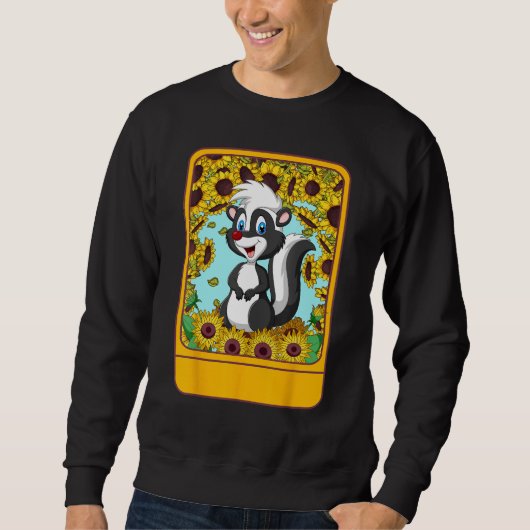 Veterinarian Sunflower Skunk Tee  For Pet  Ideas Trui (Voorkant)