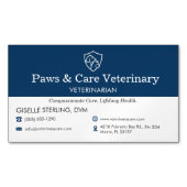 Veterinarian Vet Pet Office  Magnetisch Visitekaartje (Voorkant)