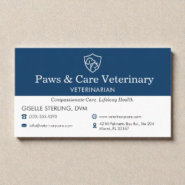 Veterinarian Vet Pet Office  Visitekaartje