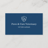 Veterinarian Vet Pet Office  Visitekaartje (Voorkant)