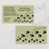 VETERINARIAN VETS PET SERVICE VISITEKAARTJES (Voorkant / Achterkant)