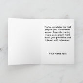 Veterinarian White Coat Gefeliciteerd Kaart (Binnen)