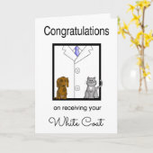 Veterinarian White Coat Gefeliciteerd Kaart (Gele Bloem)