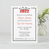 Veterinary Afstudeerder 2022 Afstuderen Invitation Kaart (Staand voorkant)