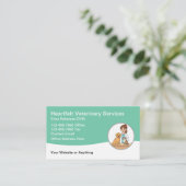 Veterinary Animal Hospital Services Visitekaartje (Staand voorkant)