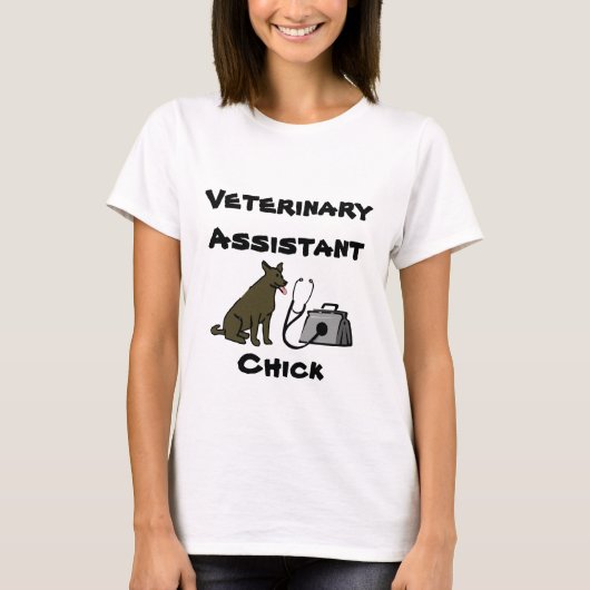 Veterinary Assistant Chick Woman's T-shirt (Voorkant)