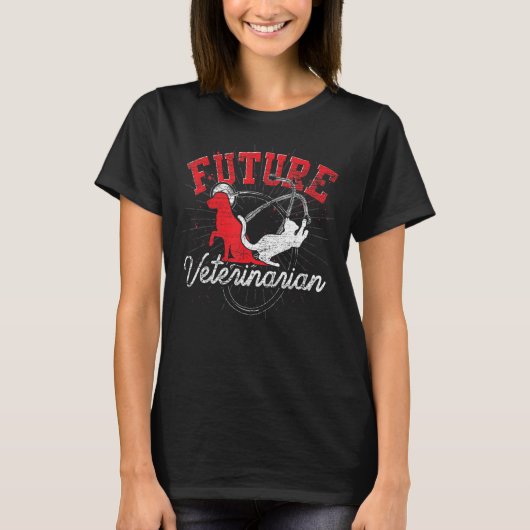Veterinary Assistant Future Veterinarian Animal V T-shirt (Voorkant)