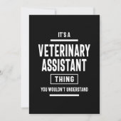 Veterinary Assistant Job Title Cadeau Bedankkaart (Voorkant)