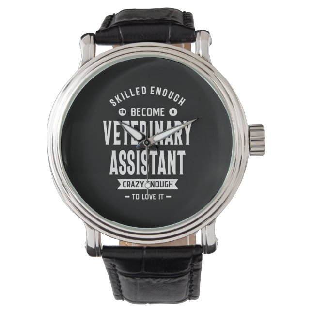 Veterinary Assistant Job Title Cadeau Horloge (Voorkant)