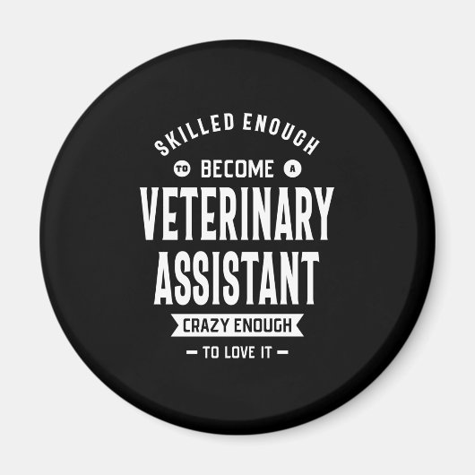 Veterinary Assistant Job Title Cadeau Magneet (Voorkant)