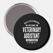 Veterinary Assistant Job Title Cadeau Magneet (Voorkant / Achterkant)
