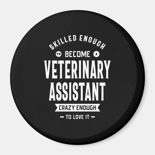 Veterinary Assistant Job Title Cadeau Magneet (Voorkant)