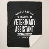 Veterinary Assistant Job Title Cadeau Sherpa Deken (Voorkant)