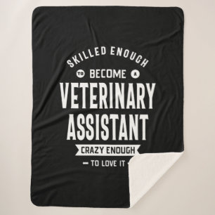 Veterinary Assistant Job Title Cadeau Sherpa Deken