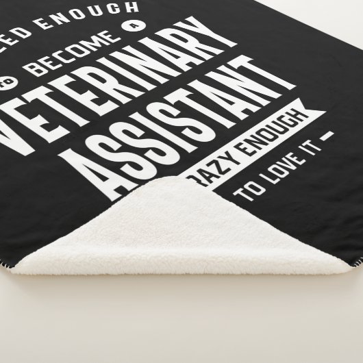 Veterinary Assistant Job Title Cadeau Sherpa Deken (3/4)