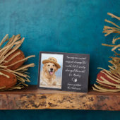 Veterinary Bedankt Dog Pet Foto Veterinarian Fotoplaat (Zijkant)