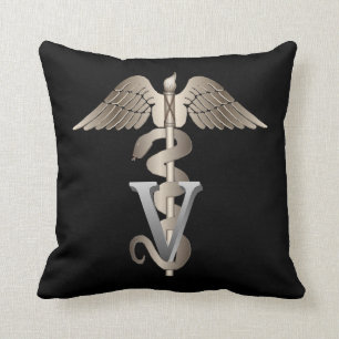 Veterinary Caduceus Kussen