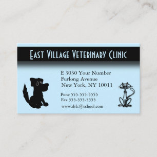 Veterinary Clinic Appointback Visitekaartje Afsprakenkaartje