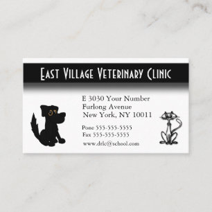 Veterinary Clinic Appointback Visitekaartje Afsprakenkaartje