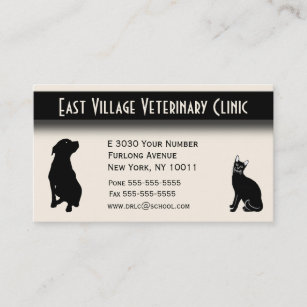 Veterinary Clinic Appointment Area on back Afsprakenkaartje