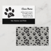 Veterinary Clinic Business Card-sjabloon Visitekaartje (Voorkant / Achterkant)